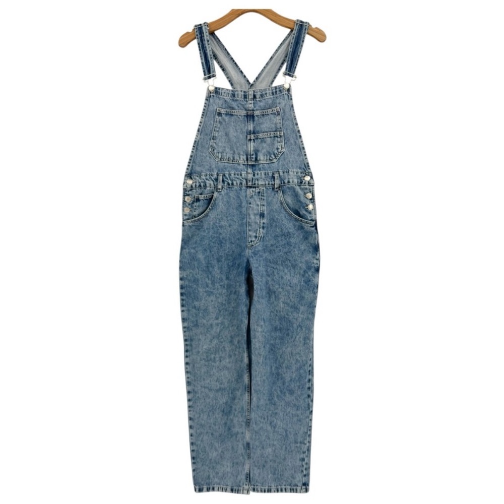 Free People Blue Denim Jeans Overalls - Picture 5 of 16